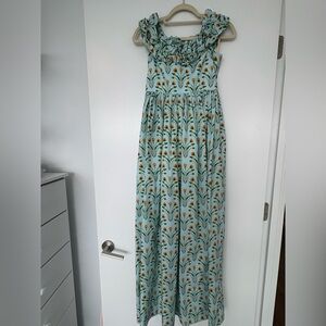 AGUA BY AGUA BENDITA, Espliego Dress Size XS, Aqua Floral